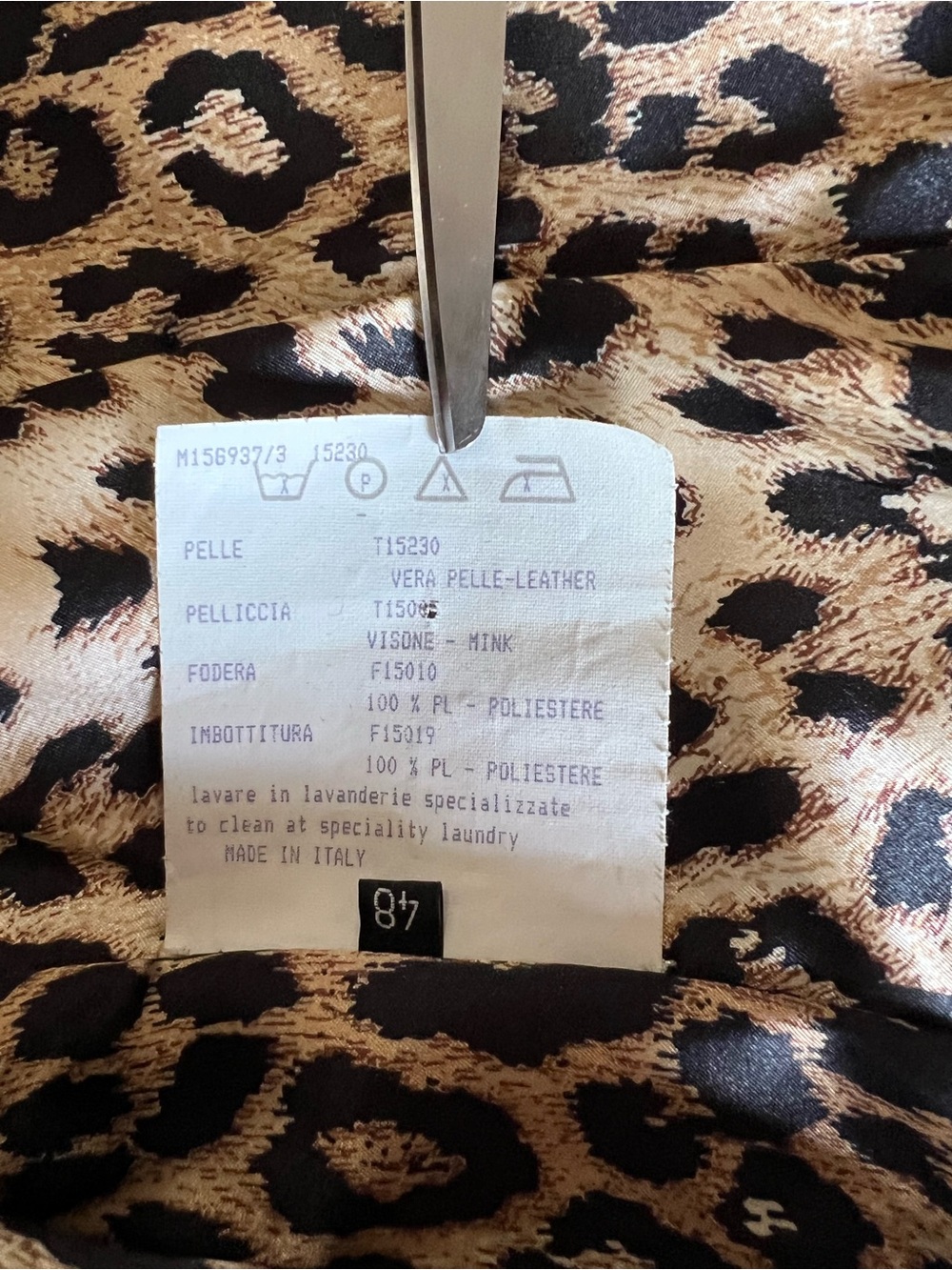 Benedetta Novi Leather Jacket size 48 (M/L) Excellent condition - Picture 9 of 16